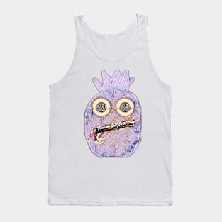 Ring-eyed pineapple light purple Tank Top